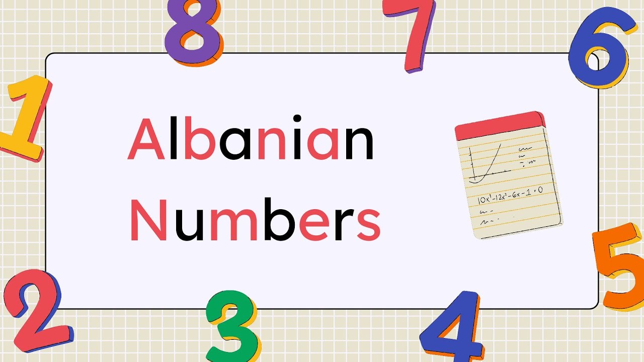 Албанские цифры от 1 до 100 | Изучайте албанский язык