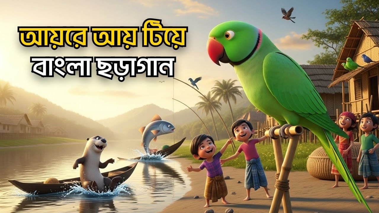 আয়রে আয় টিয়ে | Ay Re Ay Tiye | Bangla Kids Rhyme | Bengali Nursery Rhyme | Toon Bangla