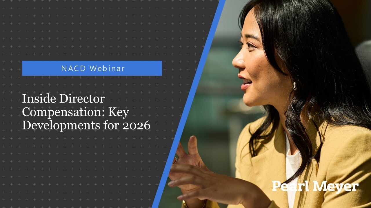 Inside Director Compensation: Key Developments for 2026