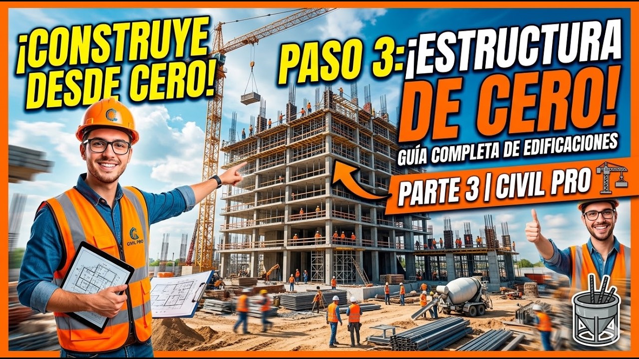 ✅ ESTRUCTURACIÓN DE EDIFICACIONES desde CERO | Parte 3| Civil Pro 🏗️