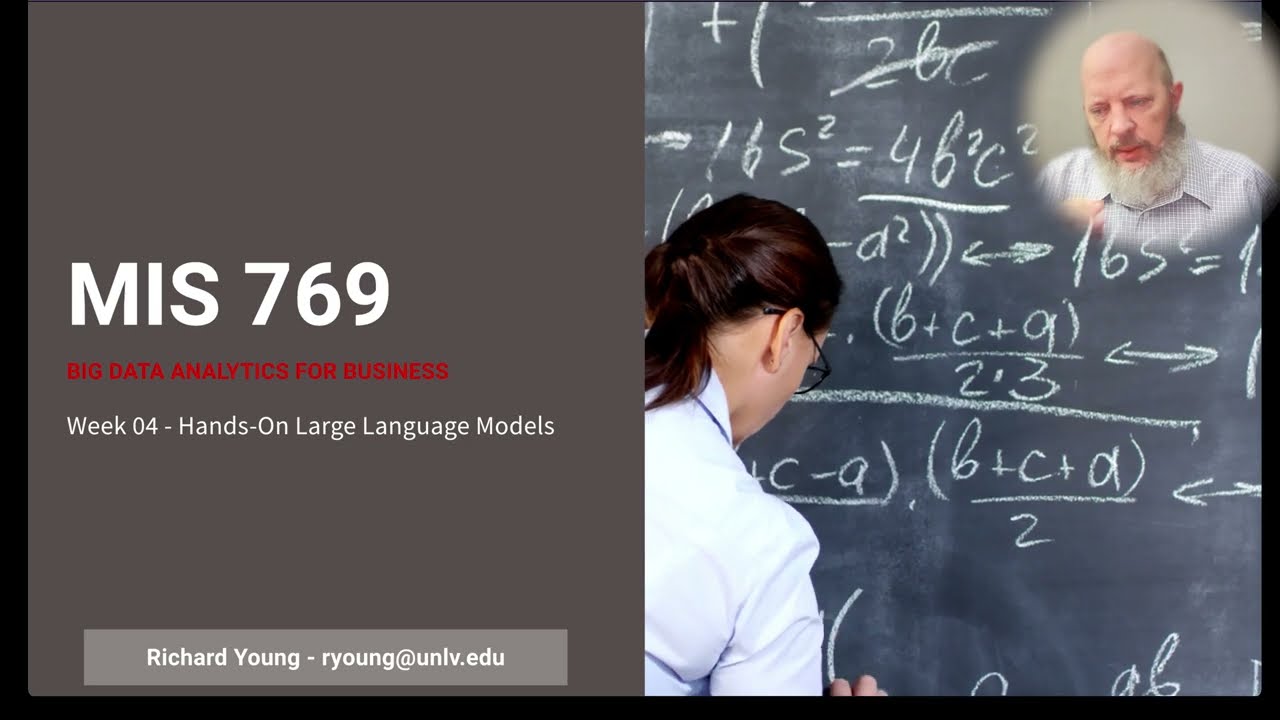 Large Language Models (LLMs) Explained: From BERT to GPT | A Complete 2025 Guide - Week 4 - MIS 769