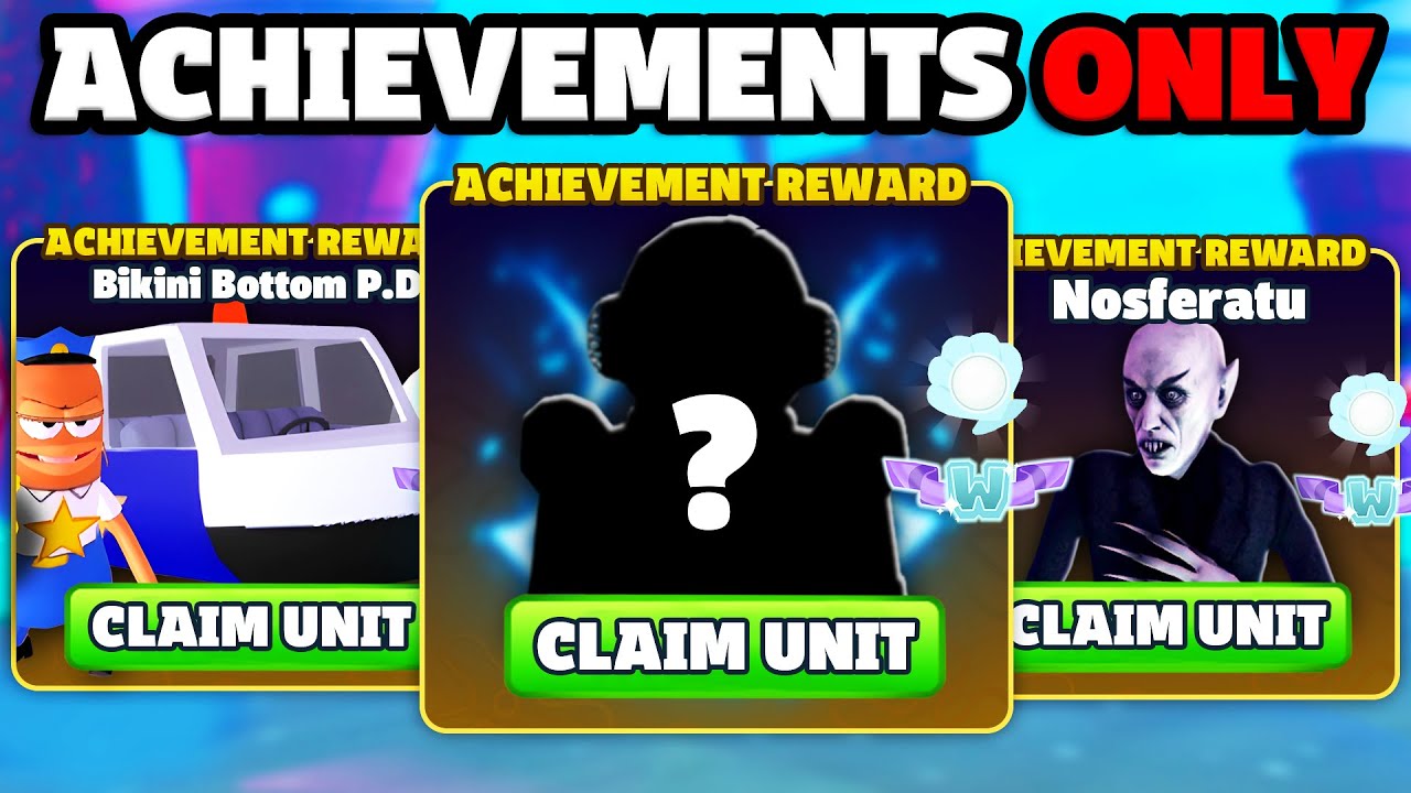 I Used ACHIEVEMENT UNITS ONLY.. *INSANE TEAM* (SpongeBob TD)