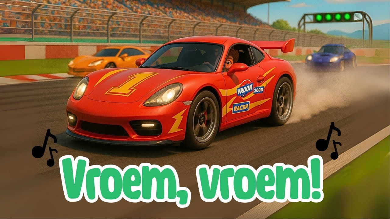 Vroem Vroem - Race Auto Liedje 🏎️  | Nederlands kinderliedje | ZingZoMee