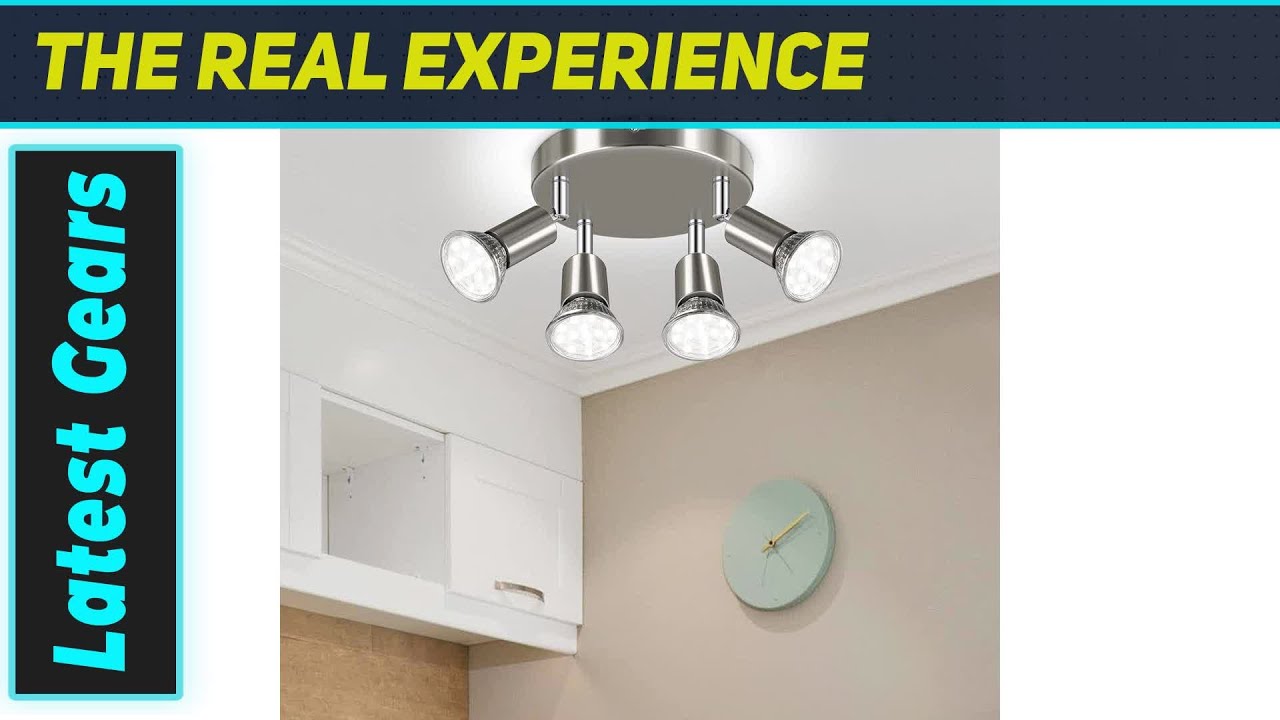 Best Track Lighting? LANGREE 4-Light Fixture Spotlight