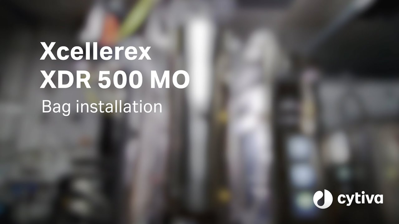 Xcellerex™ XDR 500 MO microbial fermentor: Bag installation