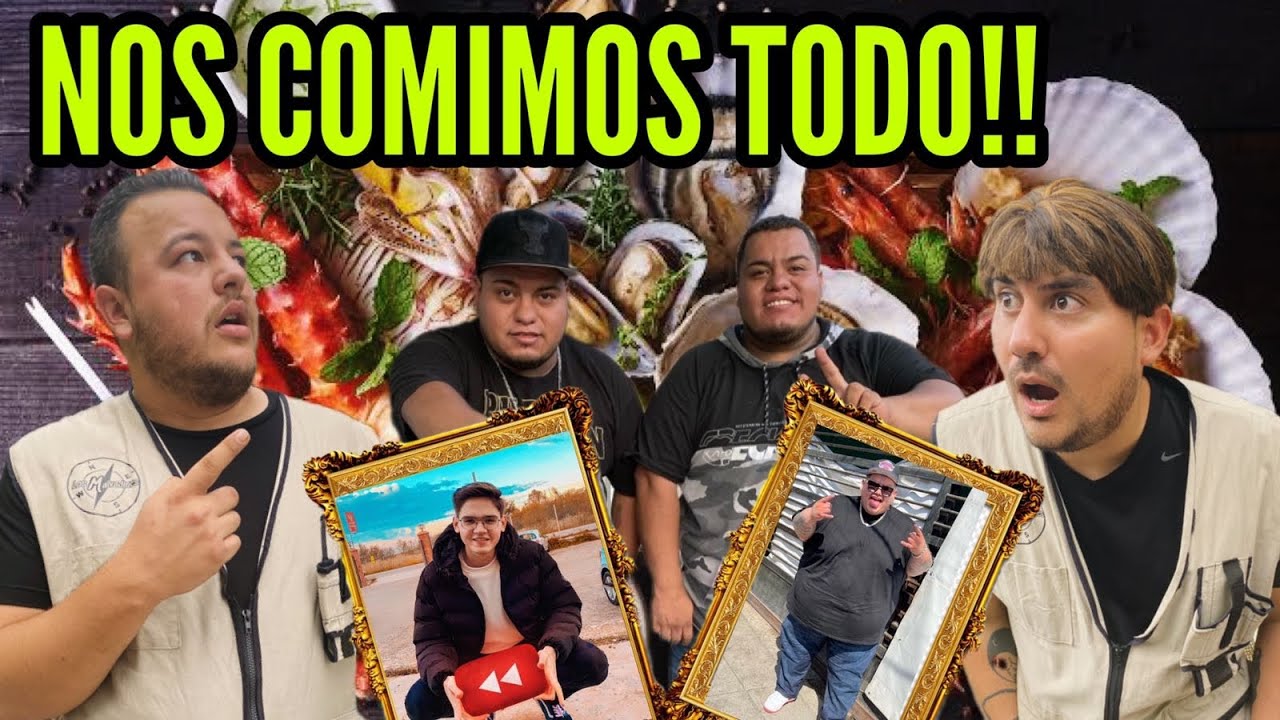 COMIMOS DE TODOS LOS MARISCOS CON LOS GEMELOS PANTERA!