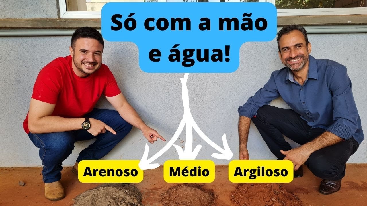 Como descobrir qual a textura do solo?  Usando somente água e mão! Argiloso, Arenoso e Textura média