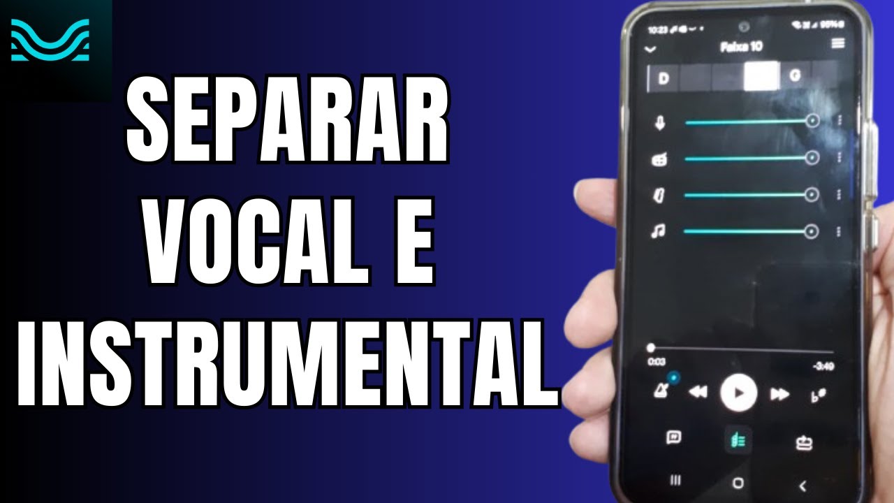 Como SEPARAR VOCAL e INSTRUMENTAL da MÚSICA no CELULAR - App Moises