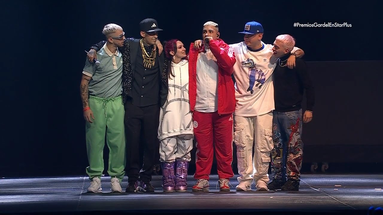 RKT´- L Gante |La Joaqui |Callejero Fino |J Rei |Peipper |DJ Tao   Premios Gardel Argentina 2023 HD