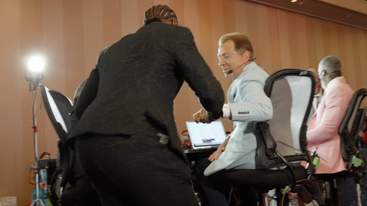 Jalen Milroe interrupts Nick Saban on SEC Network during SEC Media Days