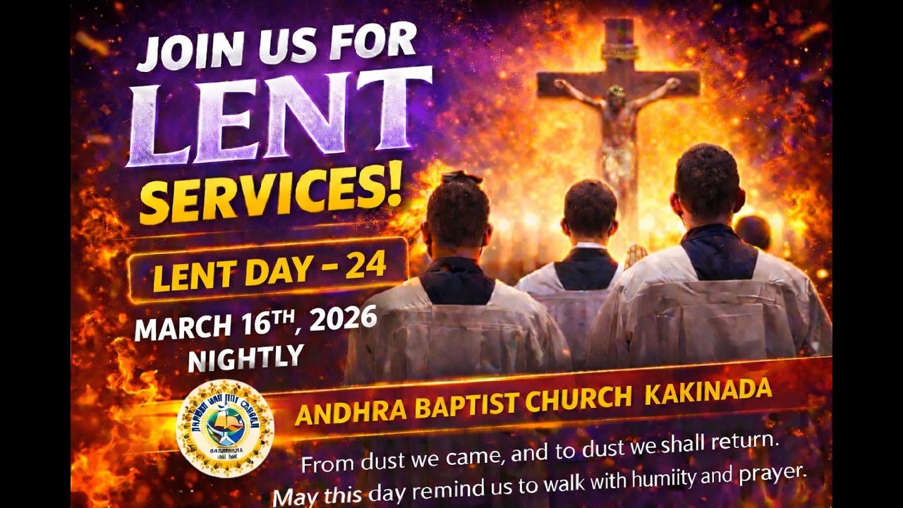 ABC || LENT DAY - 24 || 16-03-2026 || LIVE STREAM ||