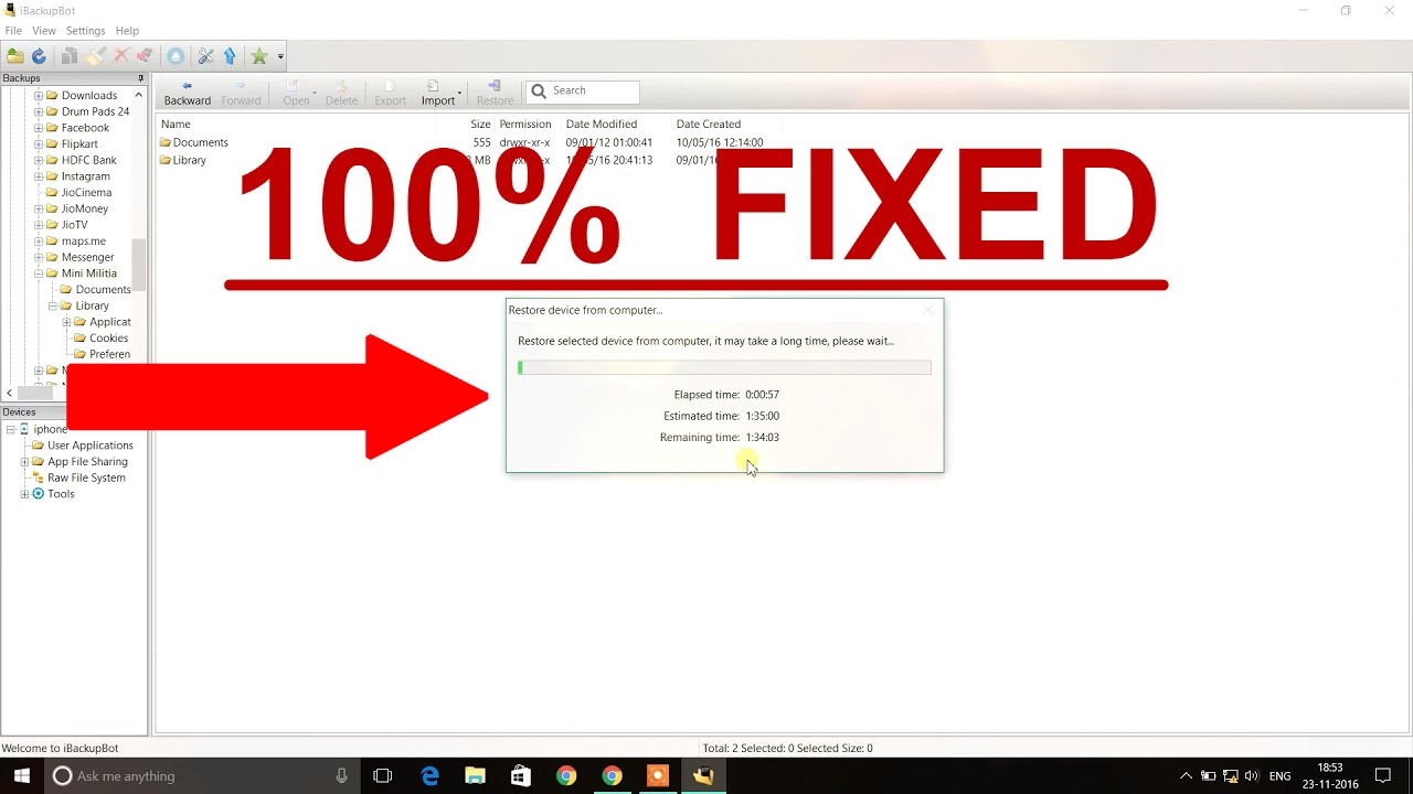 How to fix ibackupbot errors | ios10,9,8  | 100% fix