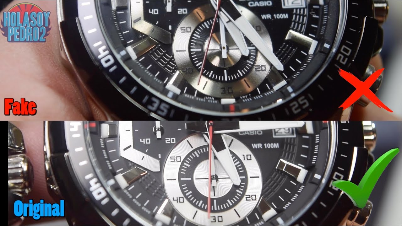 Casio Edifice EFR-539L: Cómo Identificar un Reloj Original – Comparación Completa