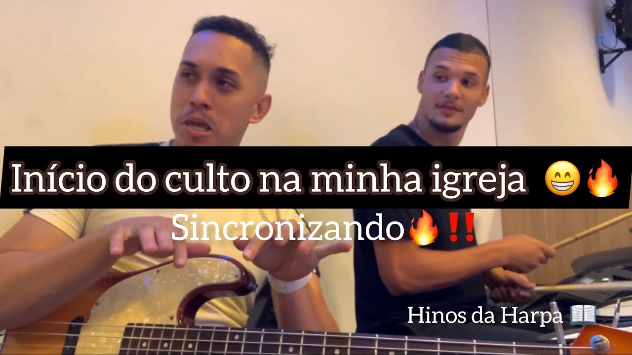 COMEÇANDO O CULTO COM OS HINOS DA HARPA| LUCAS GARCIA - ALEF JUNIOR