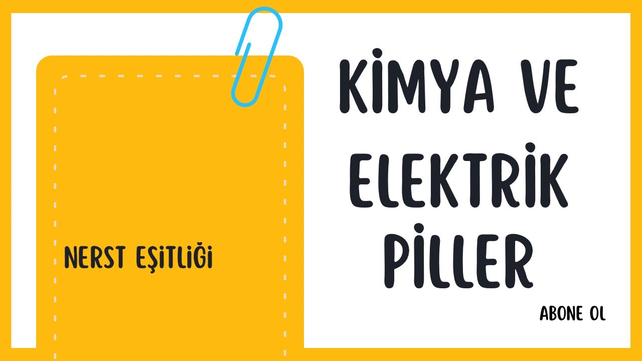 Nerst Eşitliğini Yanlış Öğrenmeyin