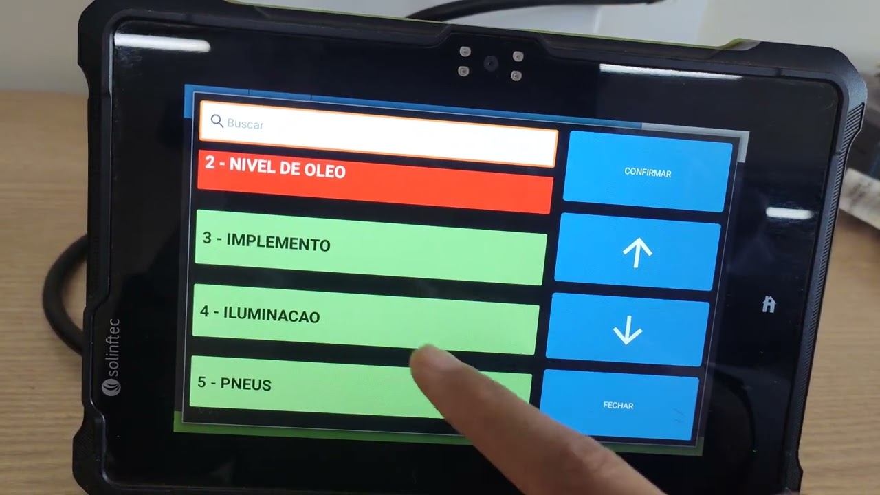 Solinftec - Apontamento checklist de máquinas