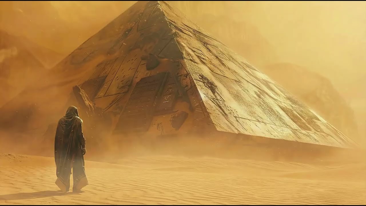 Alien Desert Ambience | Wind, Dunes, Sand & Mysterious Pyramid
