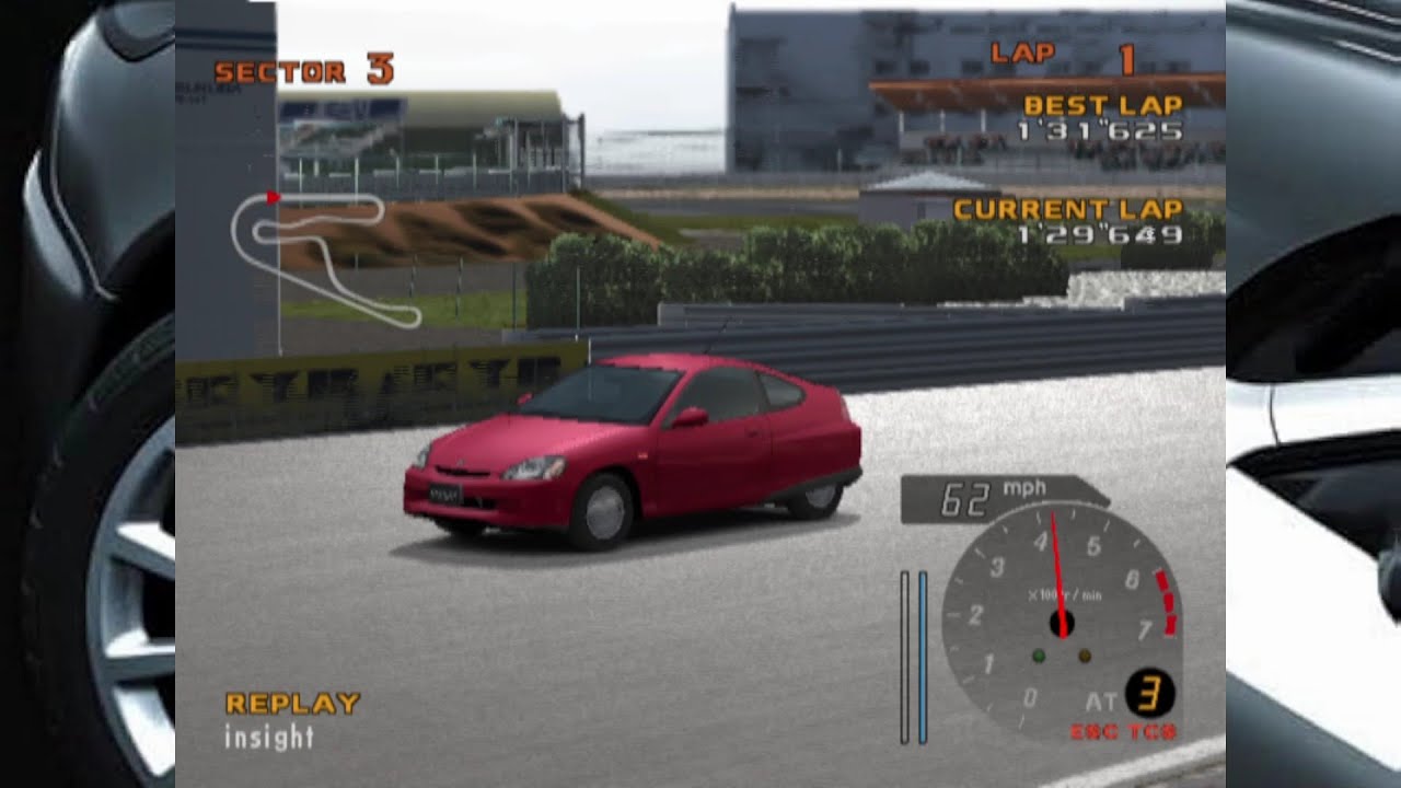 Enthusia Professional Racing [PCSX2] - Time Attack Replay (Honda Insight)