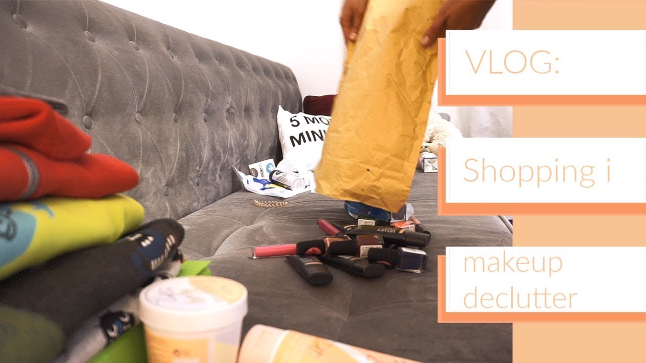 Vlog shopping i makeup declutter + giveaway!