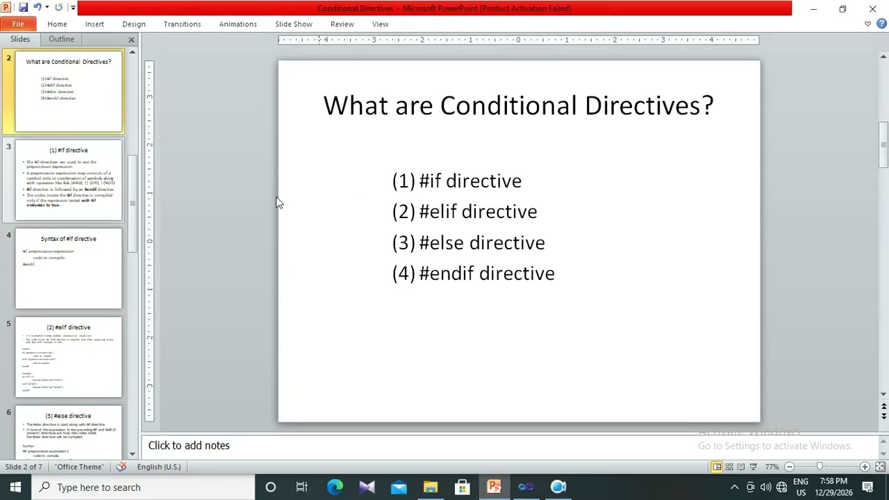 34. Conditional Directives - C# Programming in Burmese