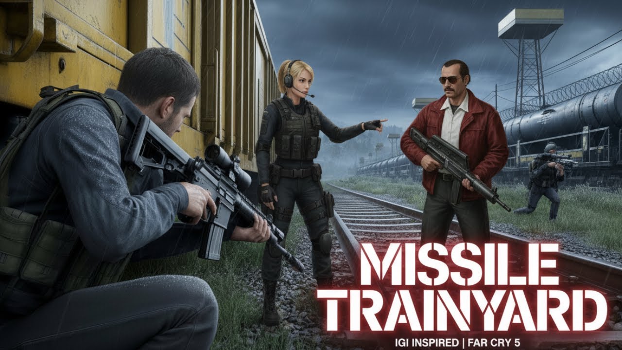 Missile Trainyard Map IGI Inspired in Far Cry 5 Arcade Gameplay 4K