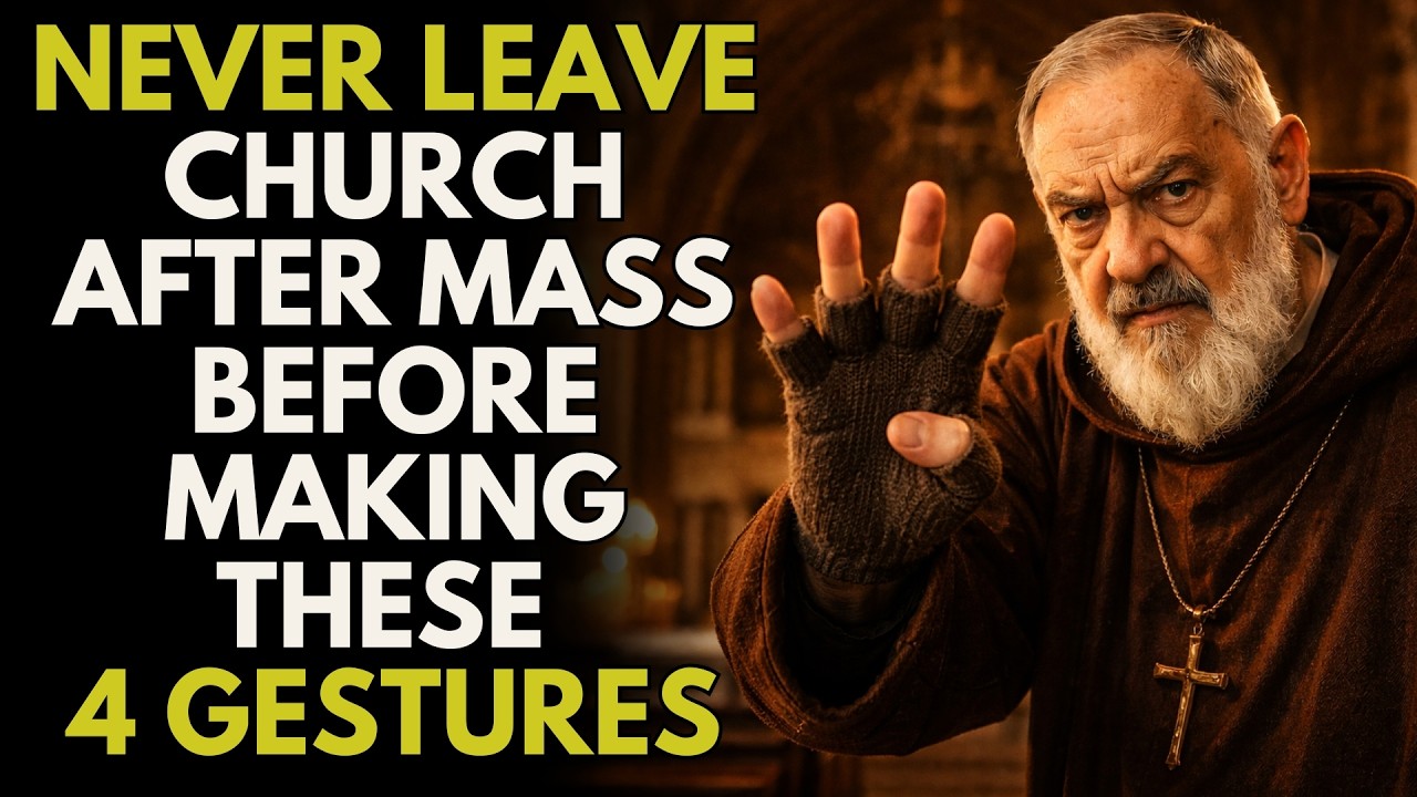 PADRE PIO NEVER LEAVE CHURCH AFTER MASS BEFORE MAKING THESE 4 GESTURES… THEY MAY SAVE YOU