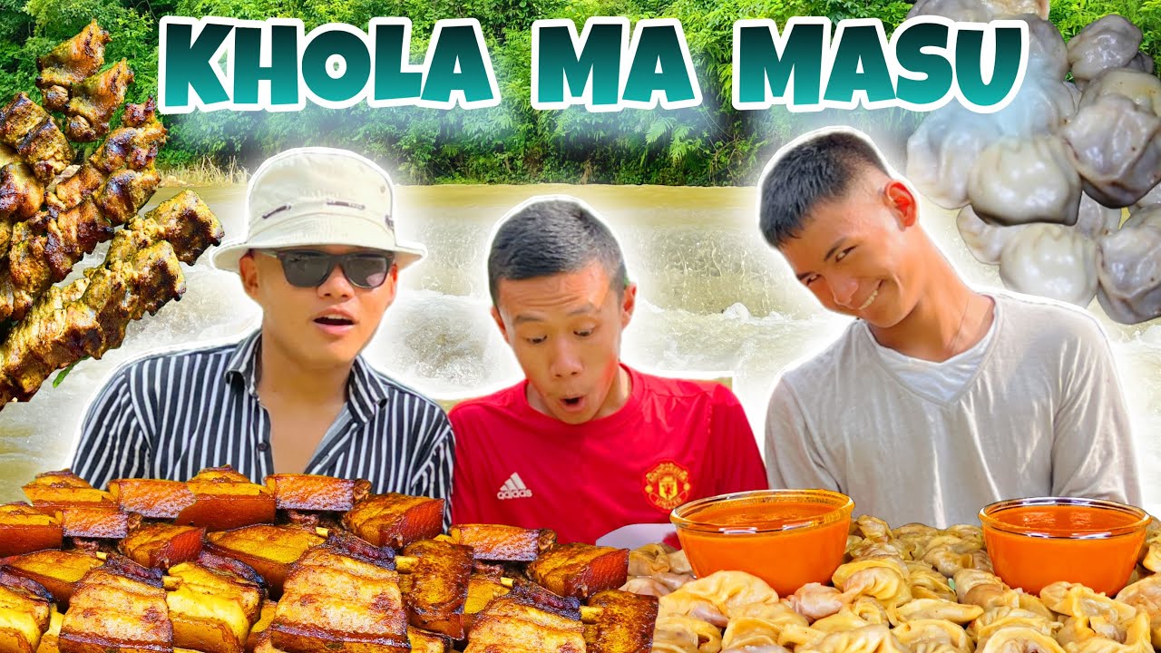 Khola Ma Masu Polera Mukbang🐖😂