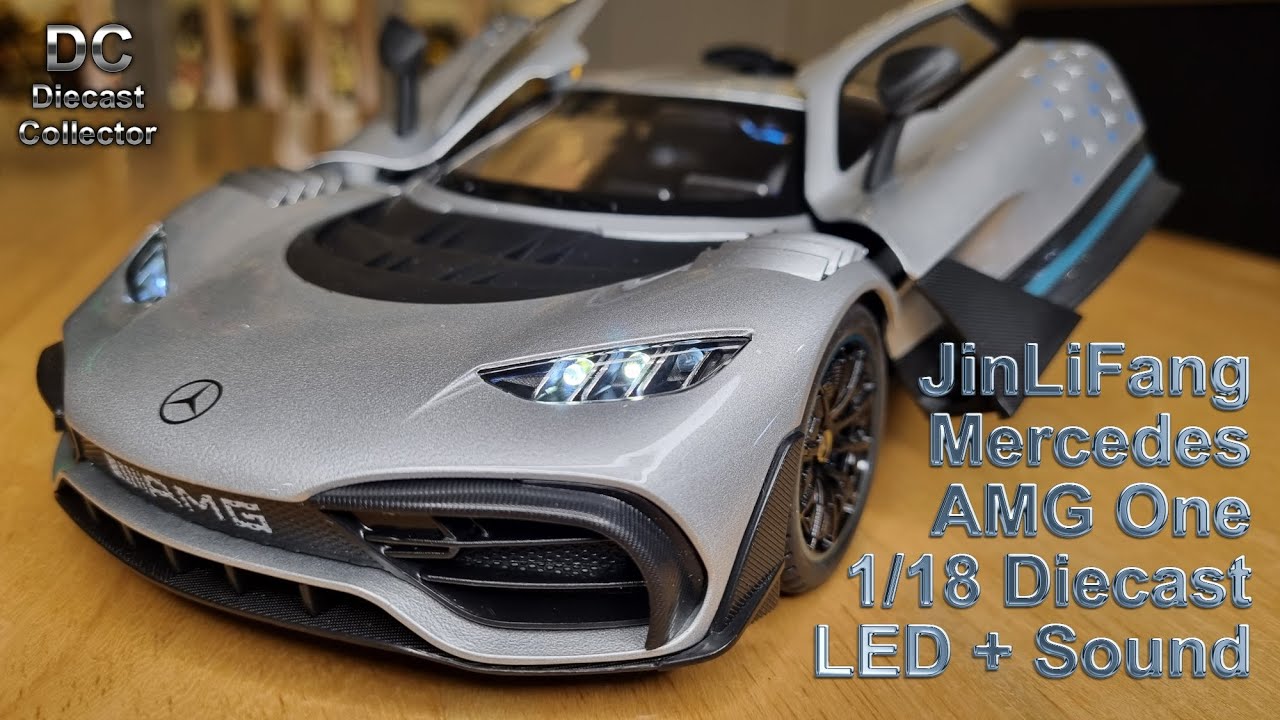 Впечатляет! JinLiFang — Mercedes Benz AMG One — 1/18, литой, со светодиодами и звуком — полный обзор