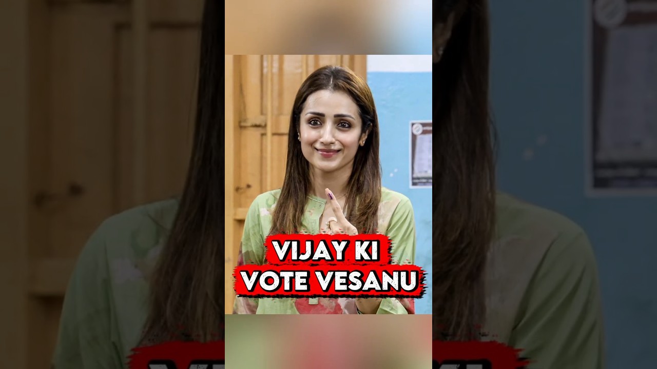 Trisha Votes for Vijay Thalapathy 😳 Ghilli Hint After Tamil Nadu Elections 🔥