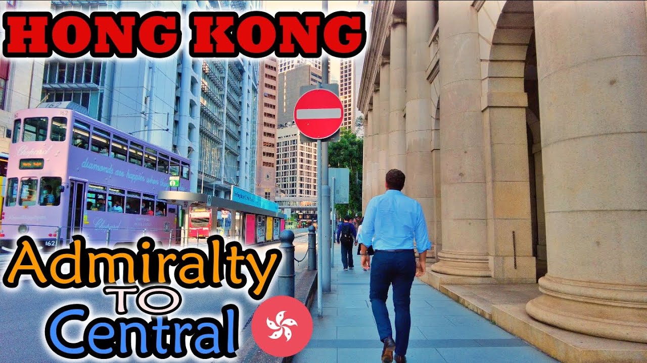 [4K] Walking in Hong Kong from Admiralty to Central 2021 | 香港金鐘步行至中環2021
