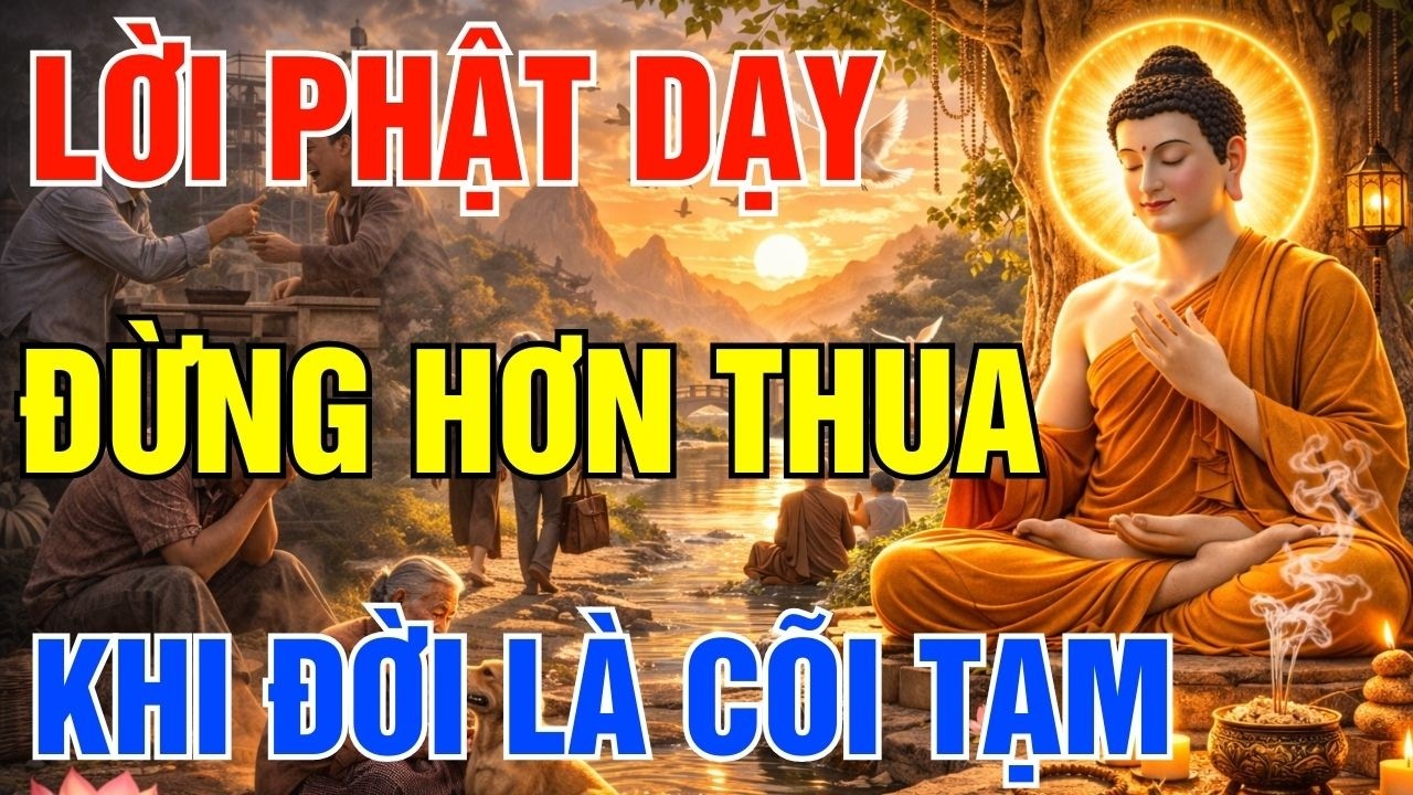 Phật Dạy - Đừng Hơn Thua Khi Đời Là Cõi Tạm Sống An Nhiên Để Thân Khỏe, Tâm An| Nương Tựa Bình An
