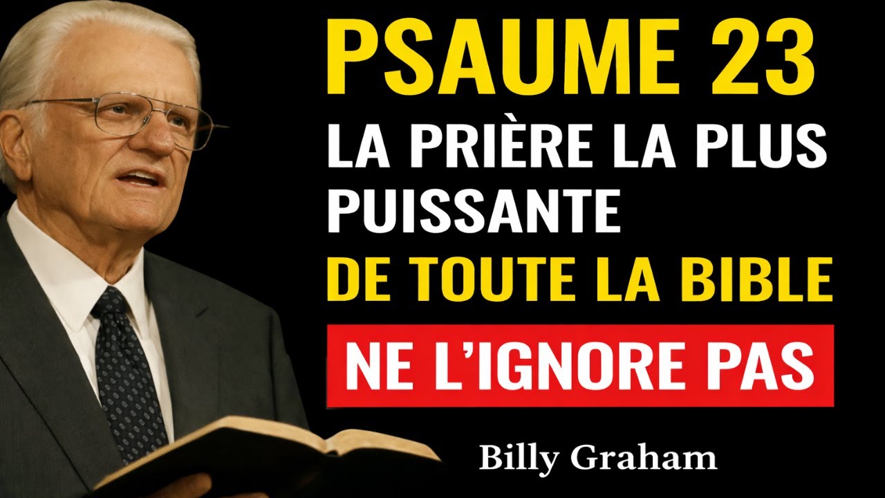 PSAUME 23 : Le Secret Caché de la PRIÈRE La PLUS PUISSANTE Quand Tu Souffres - Billy Graham