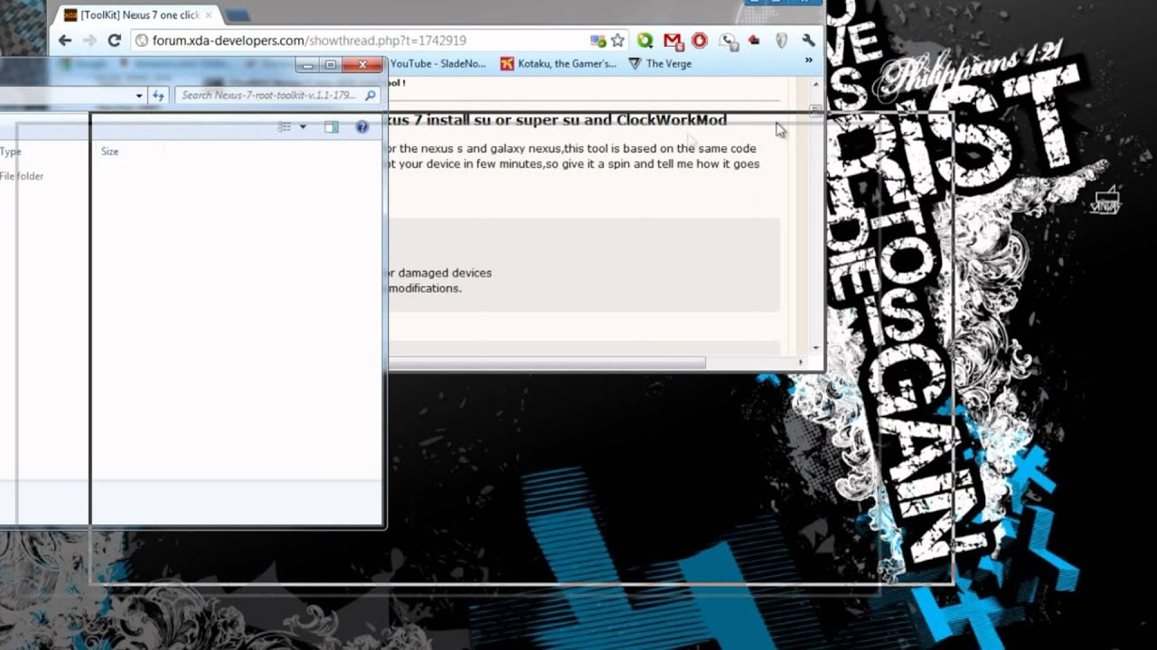 [Nexus 7] Unlocking Bootloader / Installing Clockwordmod / Getting Root with Root Toolkit