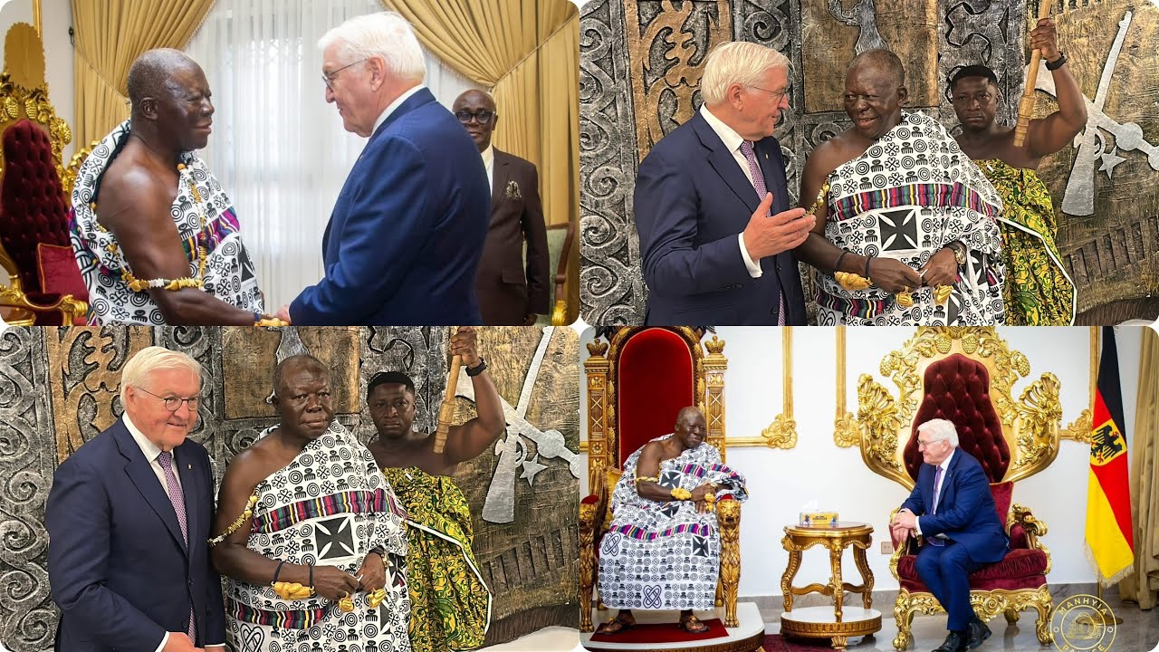 The President of Germany, HE Frank-Walter Steinmeier Paid a Courtesy Visit to Otumfuo Osei Tutu II,
