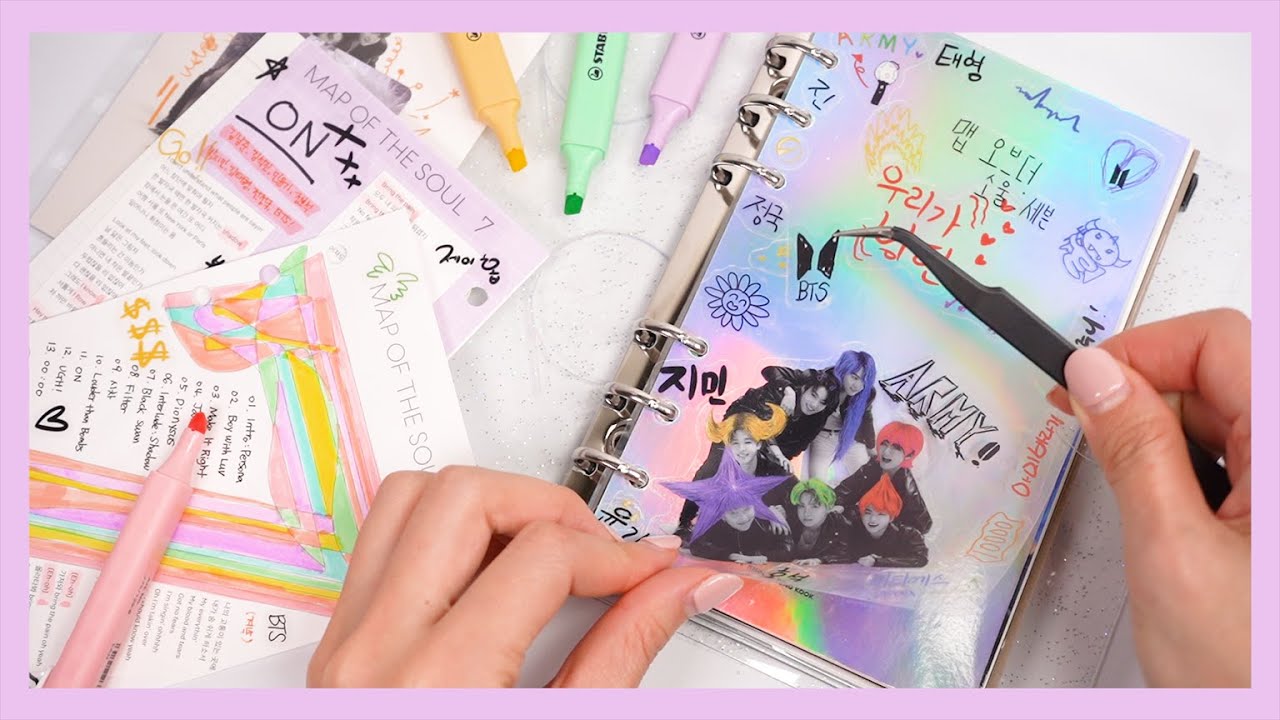 방탄소년단 Map Of The Soul 7 컨셉으로 다이어리 꾸미기! BTS Map Of The Soul 7 Themed Diary !