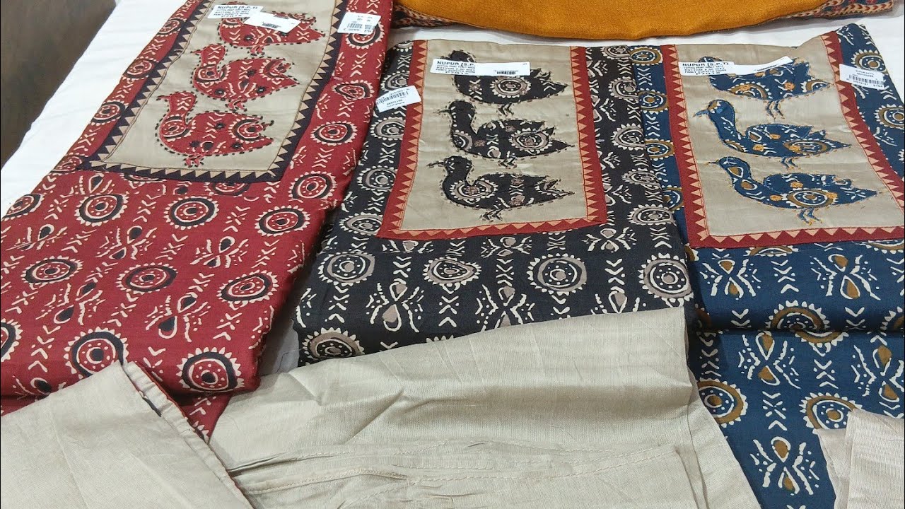 बंधेज  अजरक  और टाई -डाई  के ग़ज़ब सूट🛍ORDER NO 7027954164