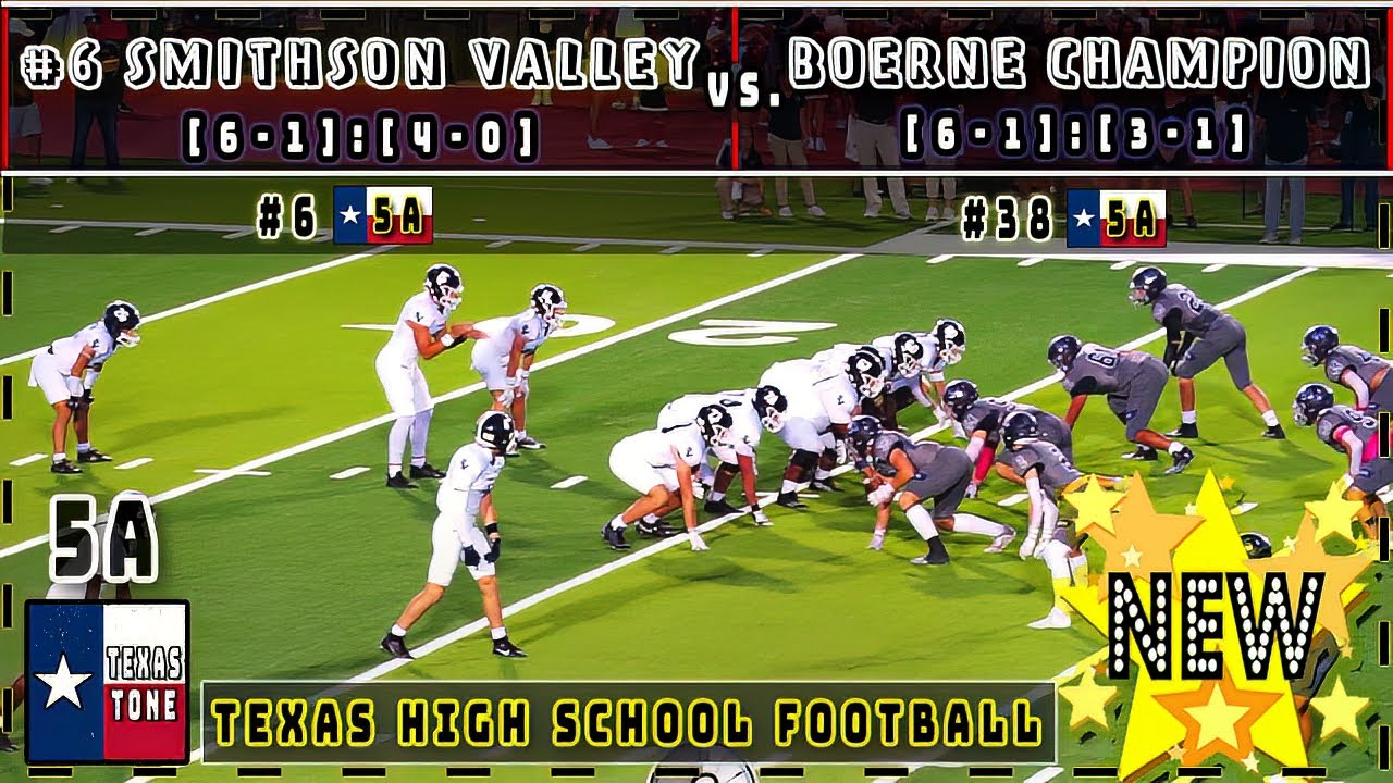 #6 Smithson Valley vs Boerne Champion Football | [FULL GAME]