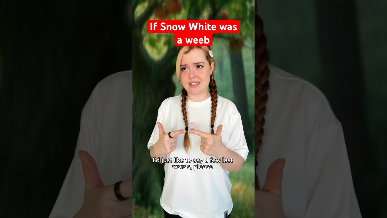The power of anime flows through her veins #snowwhite #weeb #anime #sketch #parody #skit #comedy