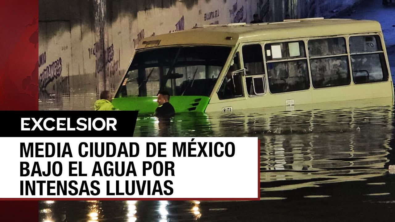 Lluvias en la CDMX: Autos varados, caída de árboles y severas inundaciones