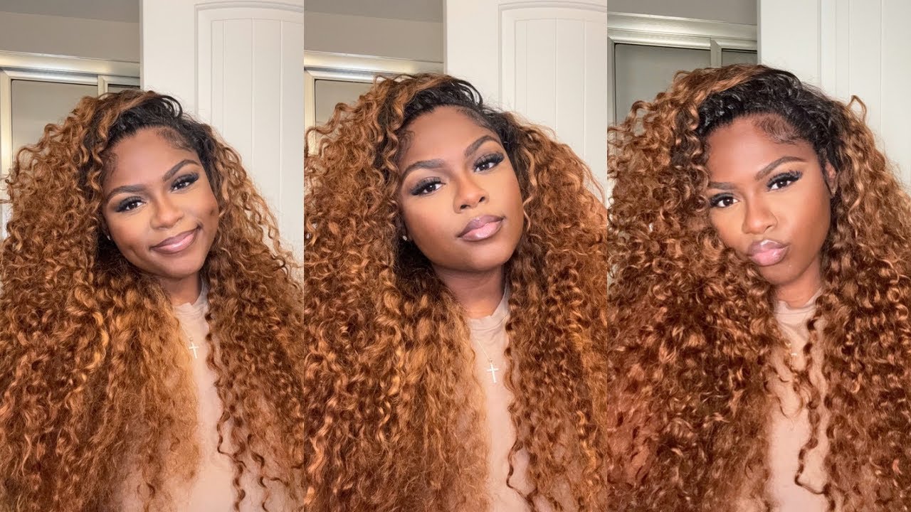 Ombré Blonde Curly Half Wig Flip-Over + The EASIEST Way to Refresh Your Braid Down(No Full Wash!)