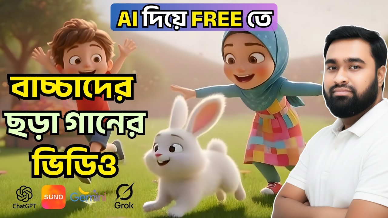 AI দিয়ে FREE তে বাচ্চাদের ছড়া গান তৈরি করার BEST উপায় | FREE AI SONG GENERATOR