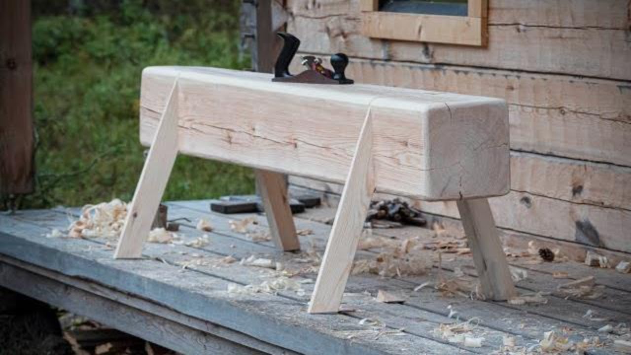 How to build no nail DOVETAIL BENCH with simple tools