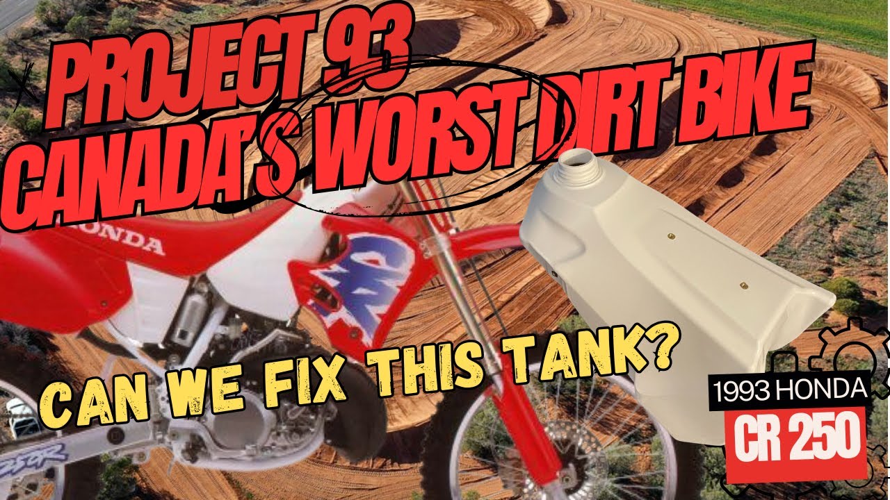 Honda CR250 1993 года, Project 93, белый топливный бак и белый реконструкция воздушного короба, х...