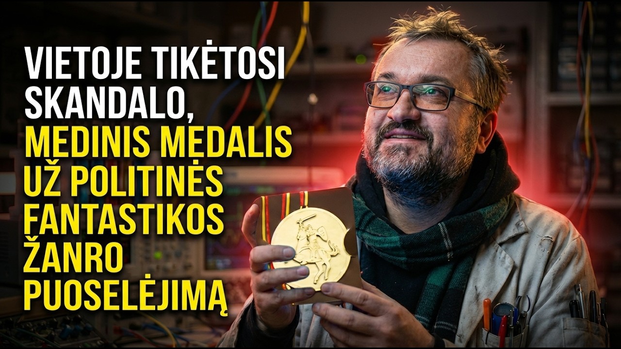 VIETOJE TIKĖTOSI SKANDALO, MEDINIS MEDALIS UŽ POLITINĖS FANTASTIKOS ŽANRO PUOSELĖJIMĄ