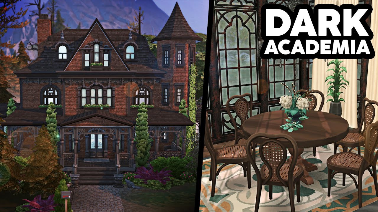 Тёмная академия в викторианском стиле // The Sims 4 Быстрая сборка