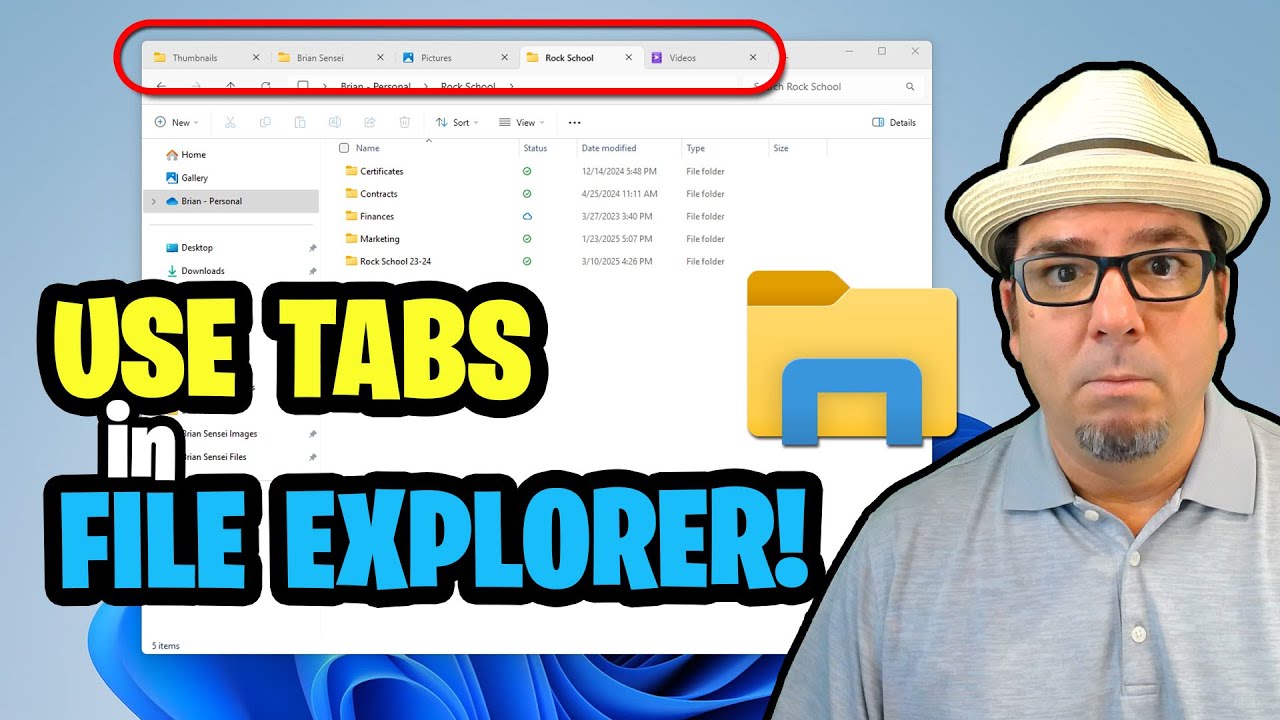 How to use Tabs in File Explorer  |  Windows 11