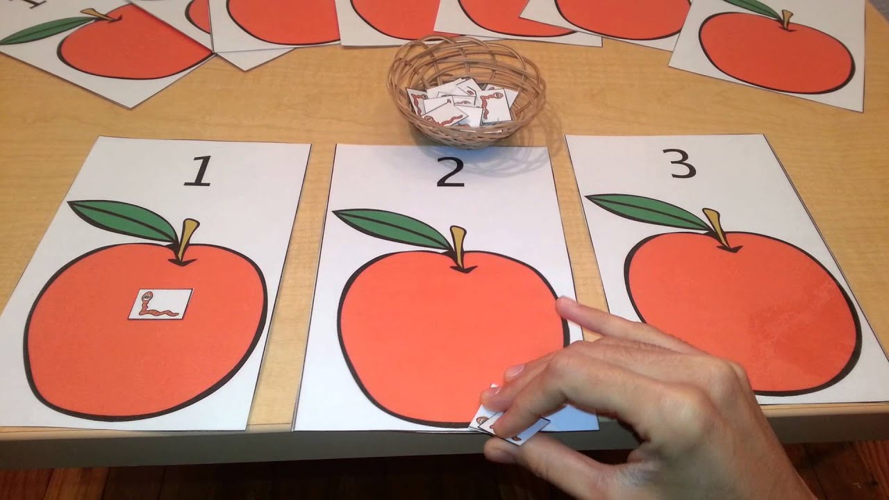Math Number Quantity Activity- Toddlers, Preschool, Kindergarten