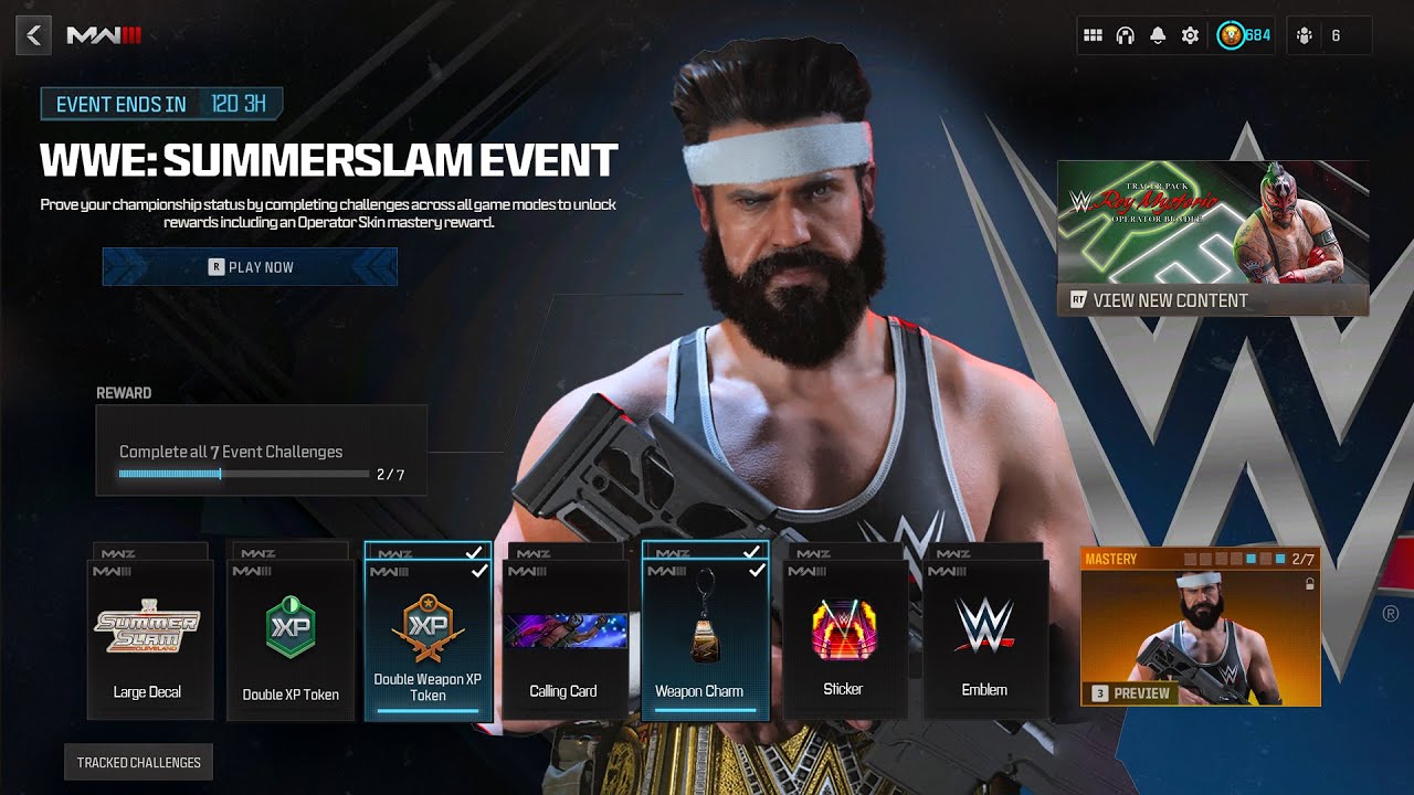 ALL WWE Summerslam Event Challenges & Rewards in MW3! (FREE WWE Wrestler's Uniform Operator Skin)