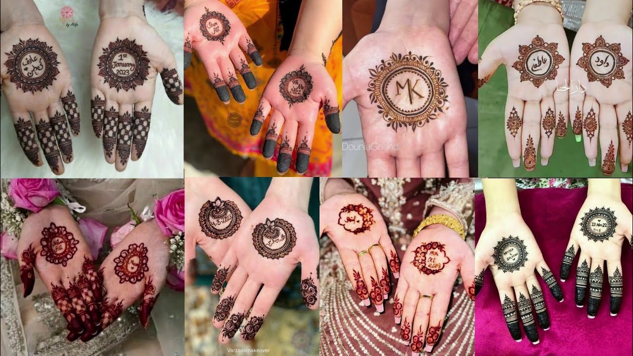 Name Tikki Mehndi Design | Simple Tikki Mehndi Design | Easy Mehndi Design
