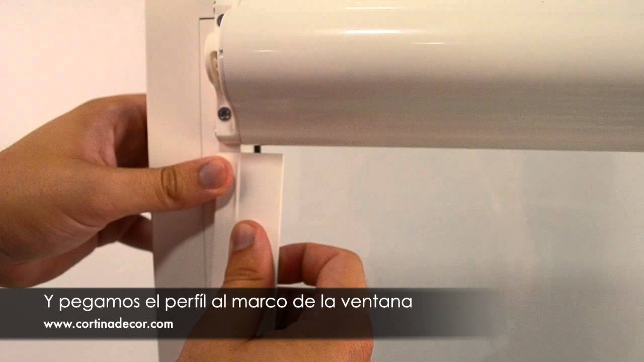 Como montar un estor enrollable Corti  Glass